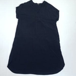 Madewell XXS Bicoastal Dress‎ Navy G5779 Swingy T Shirt Dress Cap Sleeve V Neck